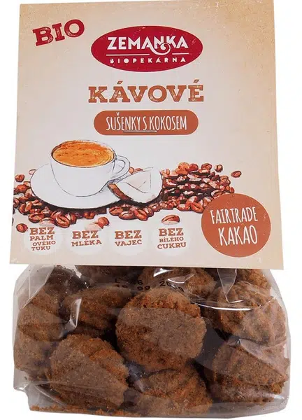 ZEMANKA Kávové bio sušenky s kokosem 100 g