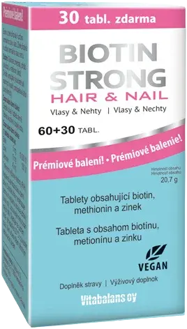 VITABALANS Biotin Strong Hair&Nail 60+30 tablet 90 tablet