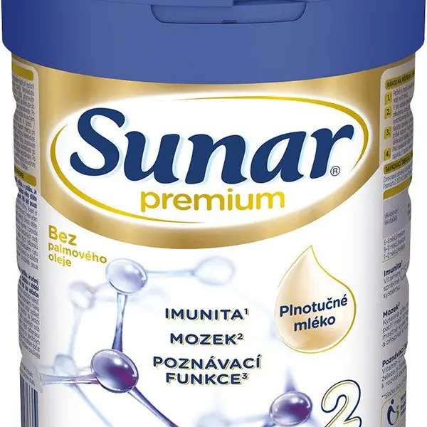 SUNAR Premium 2 pokračovací kojenecké mléko 700 g