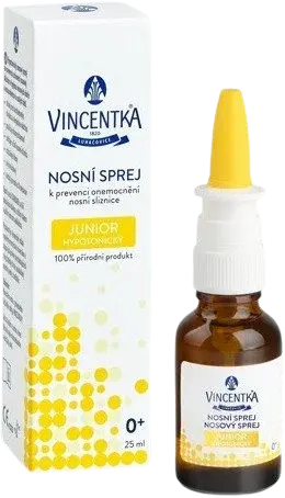 VINCENTKA Nosní sprej Junior hypotonický 25 ml
