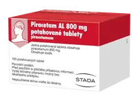 PIRACETAM AL 800 mg příznivě ovlivňuje funkci mozkových buněk 100 tablet