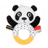 CANPOL BABIES BabiesBoo Senzorická hračka Panda s kousátkem a chrastítkem