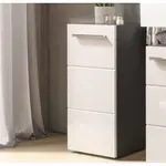 Koupelnová stojací skříňka Gloss, antracit/bílá lesk