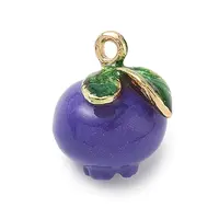 Fruit Theme Alloy Enamel Pendants