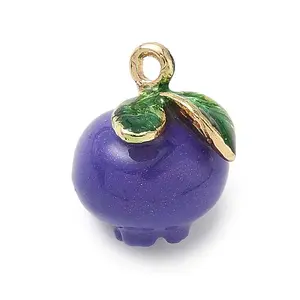 Fruit Theme Alloy Enamel Pendants
