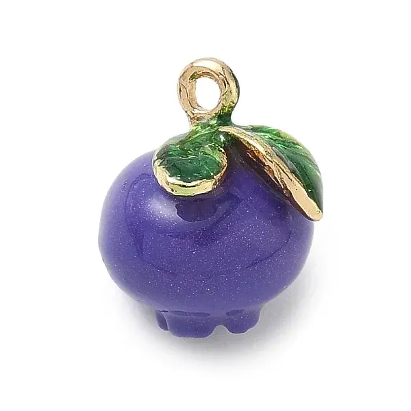 Fruit Theme Alloy Enamel Pendants