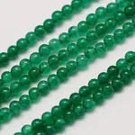 Natural White Jade Round Bead Strands
