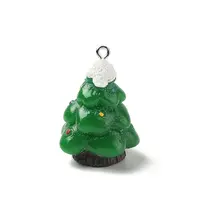 Christmas Theme Opaque Resin Pendants