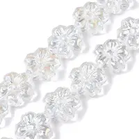 Transparent Electroplate Glass Beads Strands