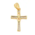 Brass Micro Pave Cubic Zirconia Pendants