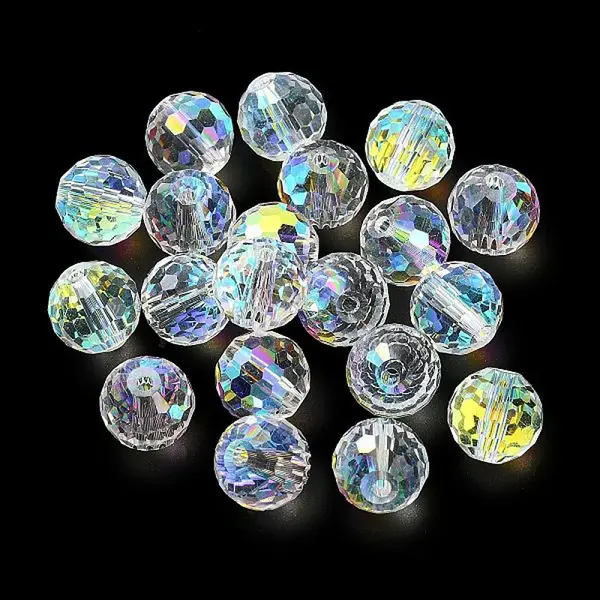 AB Color Plated Glass Beads