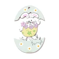 Easter Theme Wood Big Pendants