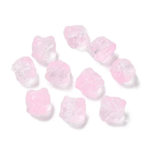 Baking Painted Transparent Glass Beads