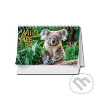 Stolový kalendár Wild life 2026 (riadkový, slovenské menné kalendárium)