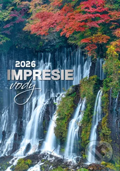 Nástenný kalendár Impresie vody 2026 (slovenské menné kalendárium)