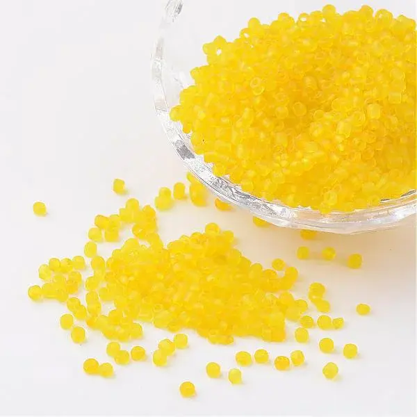 8/0 Frosted Round Glass Seed Beads