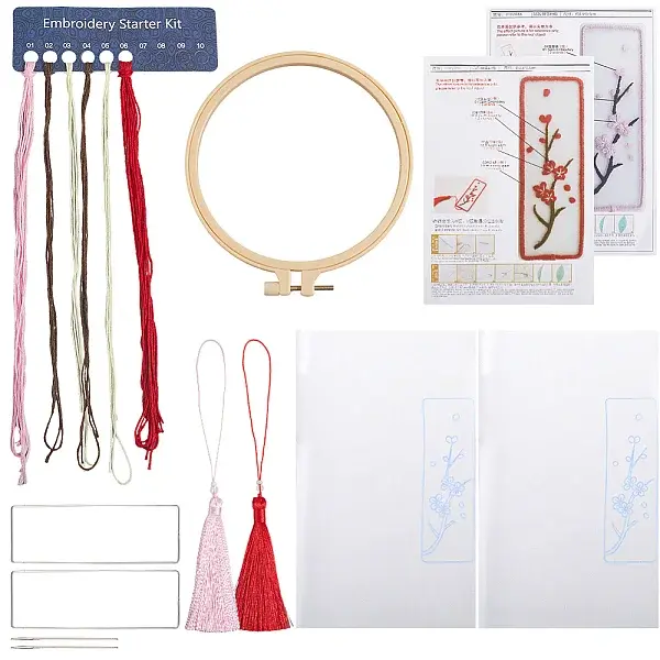 DIY Embroidery Bookmark Kits