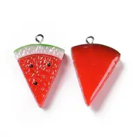 Opaque Resin Fruit Pendants