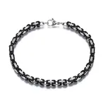 Two Tone 201 Stainless Steel Byzantine Chain Bracelets