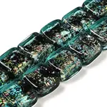 Handmade Dichroic Foil Glass Beads Strands