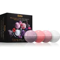 Delia Cosmetics Fizzing Bath Bombs Floral Mix dárková sada do koupele 4x100 g