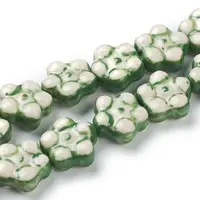 Handmade Porcelain Flower Beads Strands