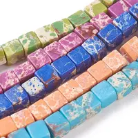 Synthetic Imperial Jasper Beads Strands