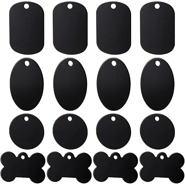 40Pcs 4 Style Aluminium Pendants