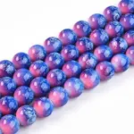 Baking Paint Glass Beads Strands
