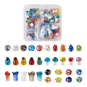 116Pcs Handmade Lampwork Beads