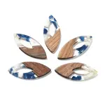 Resin and Walnut Pendants