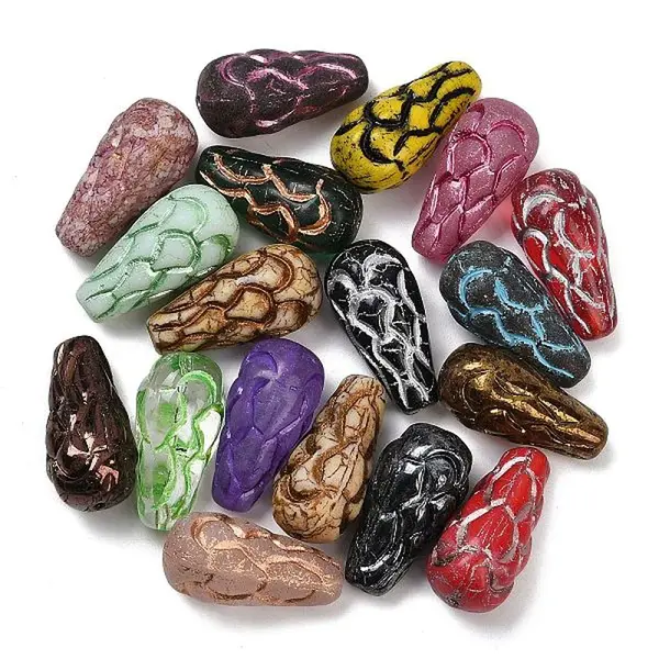 Czech Pressed Glass Beads