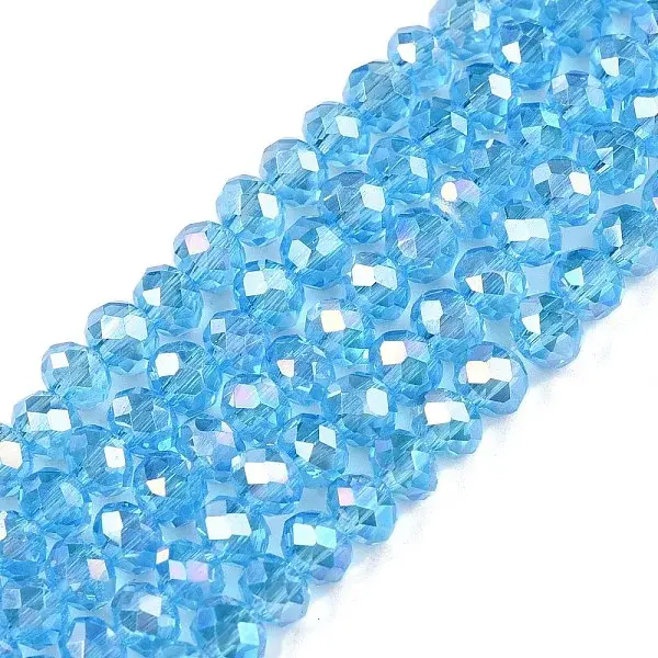 Electroplate Glass Beads Strands