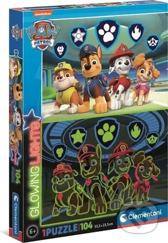 Svíticí puzzle Tlapková patrola (104 dílků) - puzzle z kategorie 60 - 300 dílků