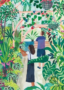 Botanická záhrada - Miranda Sofroniou - puzzle z kategorie Maxi dieliky