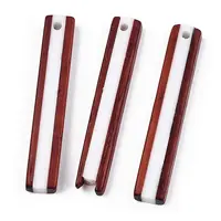 Opaque Resin & Wood Pendants