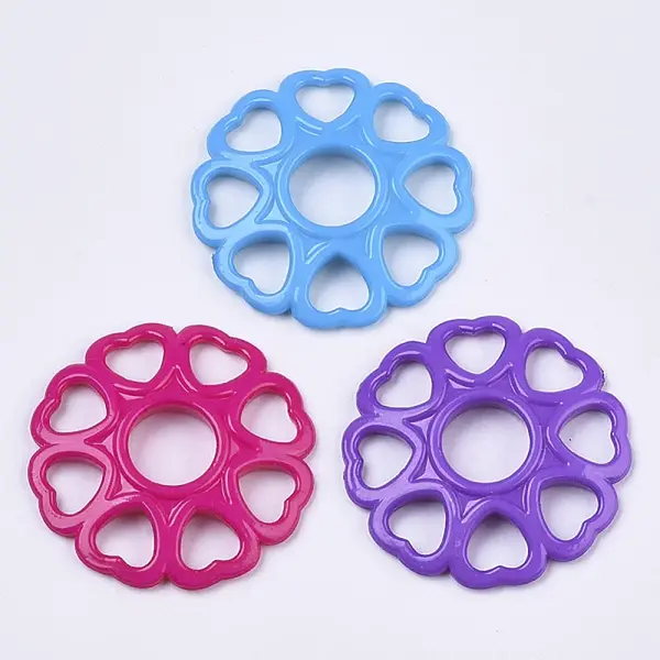 Opaque Acrylic Filigree Joiners Links