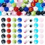40Pcs 8 Colors Handmade Lampwork Beads