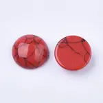 Dyed Synthetic Turquoise Flat Back Dome Cabochons