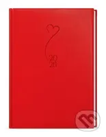 Týdenní diář 2026 Prokop Vivella extra B6 červená Srdce