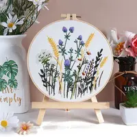 DIY Flower Pattern Embroidery Kits for Starter