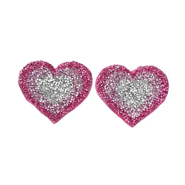 Heart Hotfix Rhinestone Iron on Patches