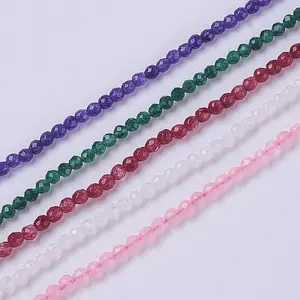 Natural White Jade Beads Strands