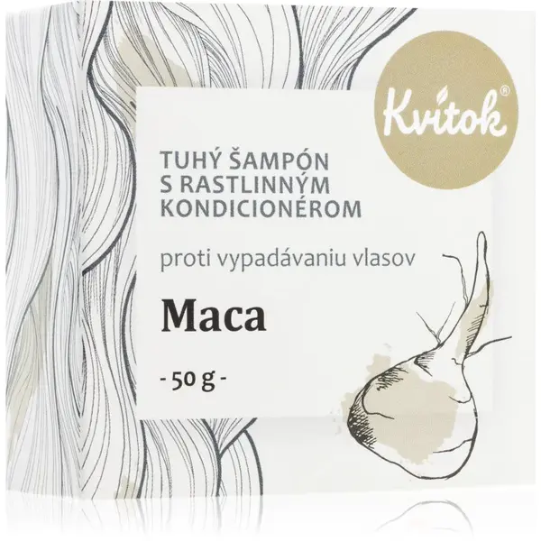 Kvitok Maca tuhý šampón pre rednúce vlasy 50 g