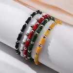 304 Stainless Steel Beaded Bracelets for Women