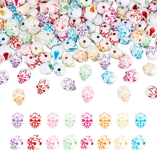 400Pcs Halloween Opaque Resin Beads
