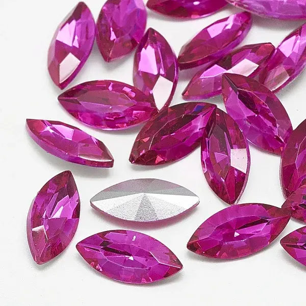 Pointed Back Glass Rhinestone Cabochons