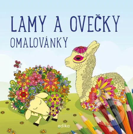 Lamy a ovečky - omalovánky - kniha z kategorie Omalovánky