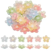 60Pcs 6 Colors Translucent Resin Decoden Cabochons