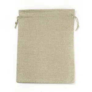 Burlap Packing Pouches Drawstring Bags